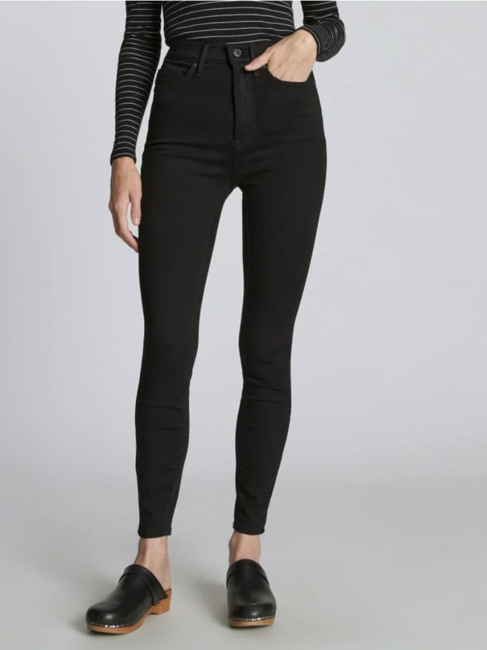 Everlane The Way High Skinny Jean in Black | Size 32 Crop